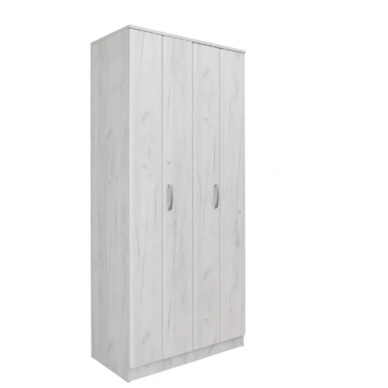 Ντουλάπα δίφυλλη F2  POL (1,00x2,22x0,52) με σπαστή  πόρτα (φυσούνα)