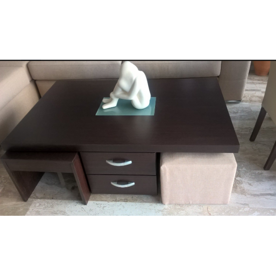 Τραπεζάκι πολυμορφικό 120x80x40cm  σε χρώμα βέγγε