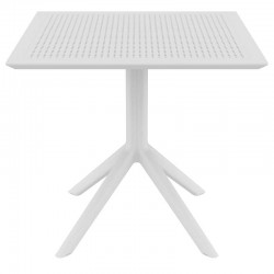 SKY WHITE 80X80X74εκ. ΤΡΑΠΕΖΙ ΠΟΛ/ΝΙΟΥ