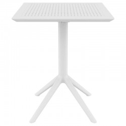 SKY WHITE 60Χ60X74εκ. ΤΡΑΠΕΖΙ ΠΤΥΣ/ΝΟ ΠΟΛ/ΝΙΟΥ