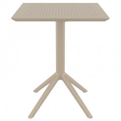SKY TAUPE 60Χ60X74εκ. ΤΡΑΠΕΖΙ ΠΤΥΣ/ΝΟ ΠΟΛ/ΝΙΟΥ