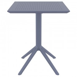 SKY DARK GREY 60Χ60X74εκ. ΤΡΑΠΕΖΙ ΠΤΥΣ/ΝΟ ΠΟΛ/ΝΙΟΥ