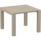 VEGAS TAUPE 100X100/140Χ75εκ. ΕΠΕΚΤ.ΤΡΑΠΕΖΙ ΠΟΛ/ΝΙΟΥ