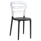 BIBI BLACK/CLEAR TRANSP. ΚΑΡΕΚΛΑ 42X50X85εκ.