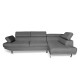 CORNER GREY ΥΦΑΣΜΑ ΚΑΝΑΠΕΣ ΑΡΙΣΤΕΡΗ ΓΩΝΙΑ 250X153X80εκ.