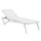 PACIFIC ΞΑΠΛΩΣΤΡΑ WHITE/WHITE ΠΟΛ/ΝΙΟΥ 193X68X35εκ.