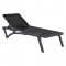 PACIFIC ΞΑΠΛΩΣΤΡΑ DARK GREY/BLACK ΠΟΛ/ΝΙΟΥ 193X68X35εκ.