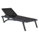 PACIFIC ΞΑΠΛΩΣΤΡΑ DARK GREY/BLACK ΠΟΛ/ΝΙΟΥ 193X68X35εκ.