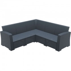 MONACO DARK GREY ΓΩΝΙΑ ΠΟΛ/ΝΙΟΥ 207Χ207Χ79εκ.