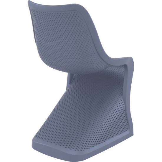 BLOOM DARK GREY ΚΑΡΕΚΛΑ ΠΟΛ/ΝΙΟΥ 50X58X85εκ.