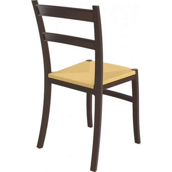 TIFFANY S DARK BROWN ΚΑΡΕΚΛΑ ΠΟΛ/ΝΙΟΥ 45Χ51Χ85εκ.
