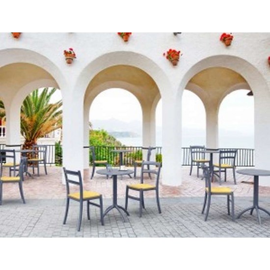 TIFFANY S DARK GREY ΚΑΡΕΚΛΑ ΠΟΛ/ΝΙΟΥ 45Χ51Χ85εκ.