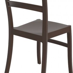 TIFFANY DARK BROWN ΚΑΡΕΚΛΑ ΠΟΛ/ΝΙΟΥ 45Χ51Χ85εκ.