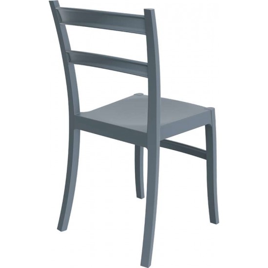 TIFFANY DARK GREY ΚΑΡΕΚΛΑ ΠΟΛ/ΝΙΟΥ 45Χ51Χ85εκ.