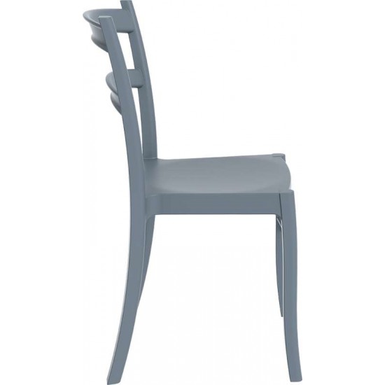 TIFFANY DARK GREY ΚΑΡΕΚΛΑ ΠΟΛ/ΝΙΟΥ 45Χ51Χ85εκ.