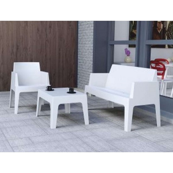 BOX WHITE KANAΠEΣ ΠΟΛ/ΝΙΟΥ 138Χ62Χ80εκ.