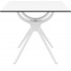 AIR ΤΡΑΠΕΖΙ 80Χ80Χ74εκ. WHITE LAMINATE 12mm