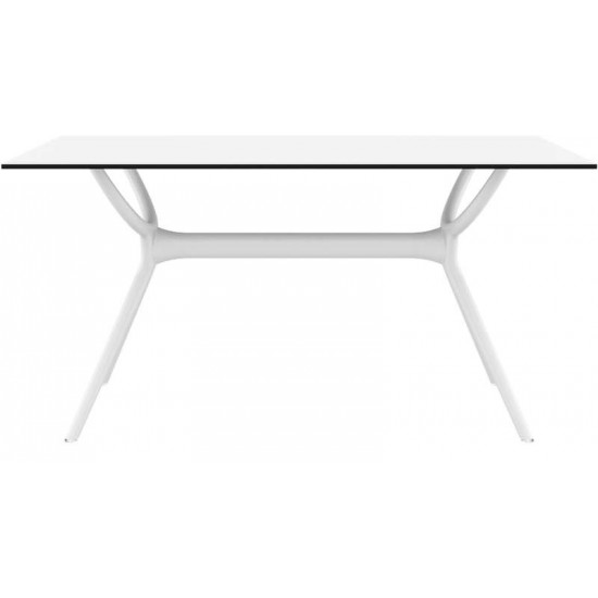 AIR ΤΡΑΠΕΖΙ 140Χ80Χ74εκ. WHITE LAMINATE 12mm