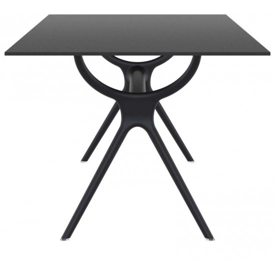 AIR ΤΡΑΠΕΖΙ 180Χ90Χ74εκ. BLACK LAMINATE 12mm
