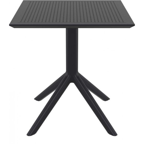 SKY BLACK 70X70X74εκ. ΤΡΑΠΕΖΙ ΠΟΛ/ΝΙΟΥ