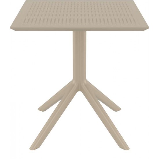 SKY TAUPE 70X70X74εκ. ΤΡΑΠΕΖΙ ΠΟΛ/ΝΙΟΥ