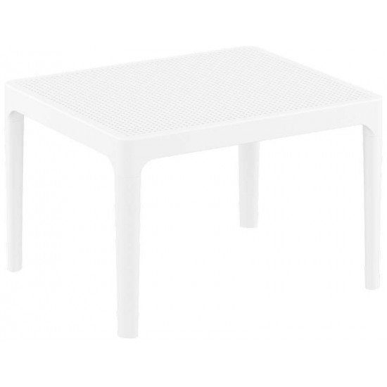 SKY WHITE 50Χ60Χ40εκ. ΤΡΑΠΕΖΙ ΠΟΛ/ΝΙΟΥ
