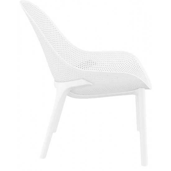 SKY LOUNGE WHITE ΠΟΛΥΘΡΟΝΑ ΠΟΛ/ΝΙΟΥ 60X71X83εκ.