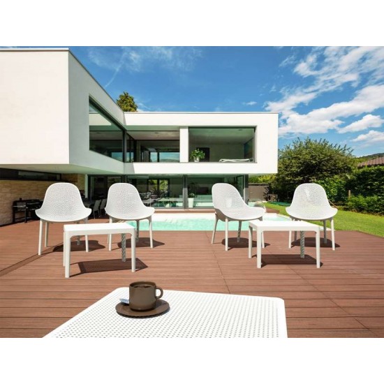SKY LOUNGE WHITE ΠΟΛΥΘΡΟΝΑ ΠΟΛ/ΝΙΟΥ 60X71X83εκ.