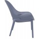 SKY LOUNGE DARK GREY ΠΟΛΥΘΡΟΝΑ ΠΟΛ/ΝΙΟΥ 60X71X83εκ.