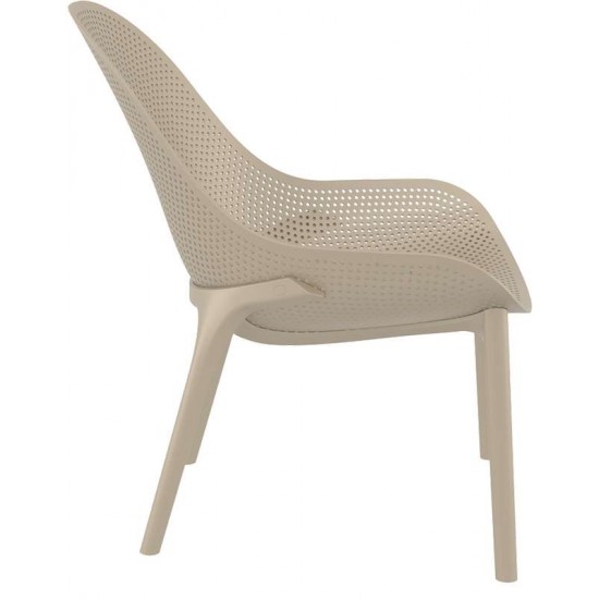 SKY LOUNGE TAUPE ΠΟΛΥΘΡΟΝΑ ΠΟΛ/ΝΙΟΥ 60X71X83εκ.