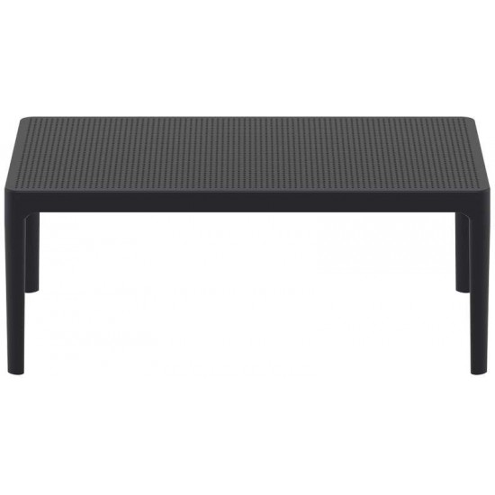 SKY BLACK 100Χ60Χ40εκ. ΤΡΑΠΕΖΙ ΠΟΛ/ΝΙΟΥ
