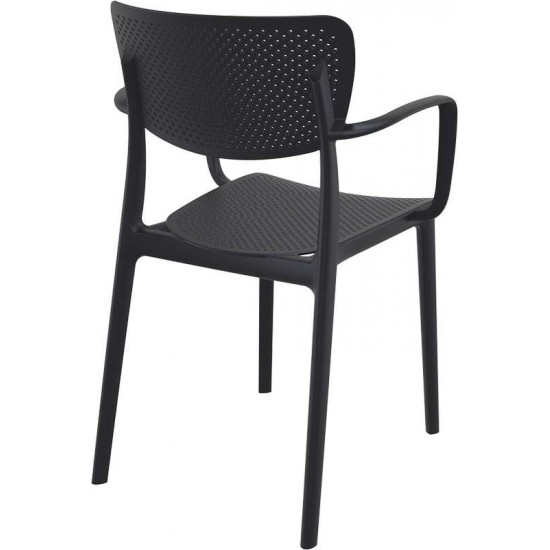 LOFT BLACK ΠΟΛΥΘΡΟΝΑ ΠΟΛ/ΝΙΟΥ 54X53X82εκ.