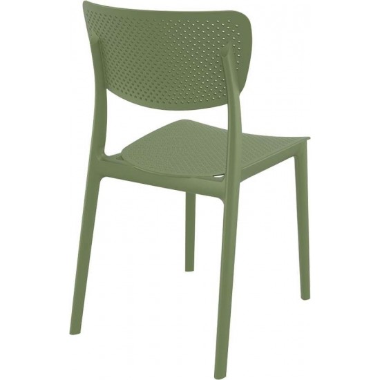 LUCY OLIVE GREEN ΚΑΡΕΚΛΑ ΠΟΛΥΠΡΟΠΥΛΕΝΙΟΥ 45Χ53Χ82εκ.
