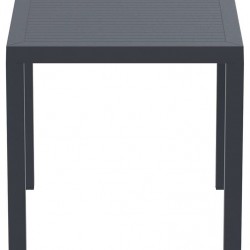 ARES ΤΡΑΠΕΖΙ 80Χ80Χ75εκ. DARK GREY ΠΟΛ/ΝΙΟΥ
