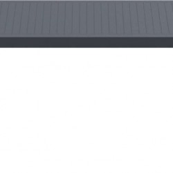 ARES ΤΡΑΠΕΖΙ 140Χ80Χ75εκ. DARK GREY ΠΟΛ/ΝΙΟΥ