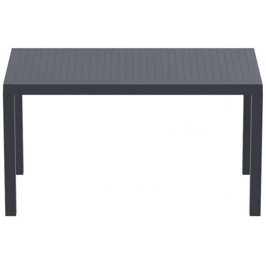 ARES ΤΡΑΠΕΖΙ 140Χ80Χ75εκ. DARK GREY ΠΟΛ/ΝΙΟΥ