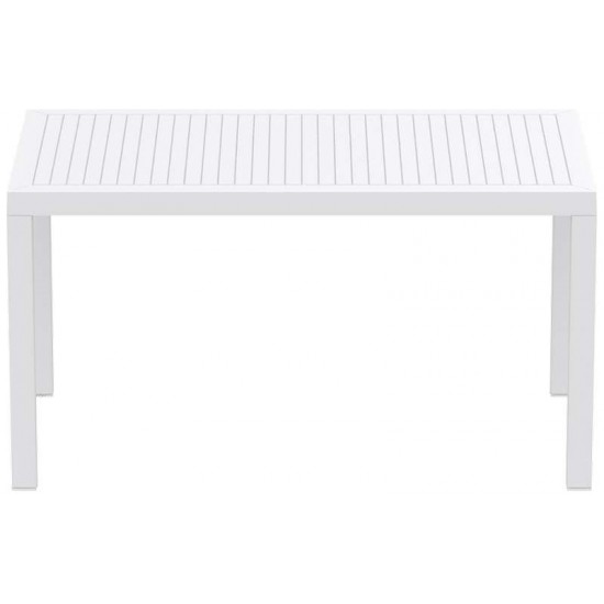 ARES ΤΡΑΠΕΖΙ 140Χ80Χ75εκ. WHITE ΠΟΛ/ΝΙΟΥ