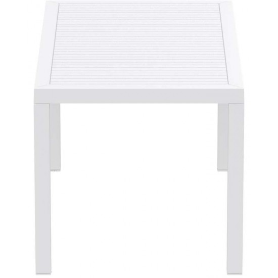 ARES ΤΡΑΠΕΖΙ 140Χ80Χ75εκ. WHITE ΠΟΛ/ΝΙΟΥ