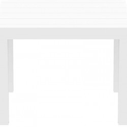 VEGAS WHITE 100X100/140Χ75εκ. ΕΠΕΚΤ.ΤΡΑΠΕΖΙ ΠΟΛ/ΝΙΟΥ