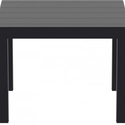 VEGAS BLACK 100X100/140Χ75εκ. ΕΠΕΚΤ.ΤΡΑΠΕΖΙ ΠΟΛ/ΝΙΟΥ