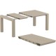 VEGAS TAUPE 100X100/140Χ75εκ. ΕΠΕΚΤ.ΤΡΑΠΕΖΙ ΠΟΛ/ΝΙΟΥ