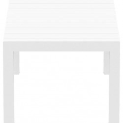 VEGAS WHITE 100X180/220Χ75εκ. ΕΠΕΚΤ.ΤΡΑΠΕΖΙ ΠΟΛ/ΝΙΟΥ