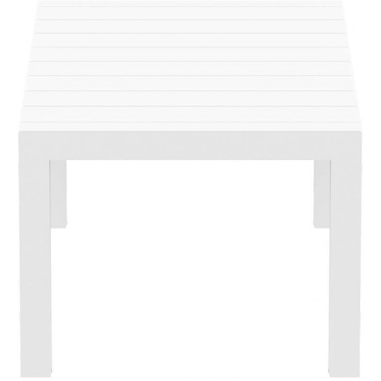 VEGAS WHITE 100X180/220Χ75εκ. ΕΠΕΚΤ.ΤΡΑΠΕΖΙ ΠΟΛ/ΝΙΟΥ