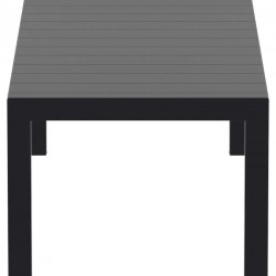 VEGAS BLACK 100X260/300Χ75εκ. ΕΠΕΚΤ.ΤΡΑΠΕΖΙ ΠΟΛ/ΝΙΟΥ