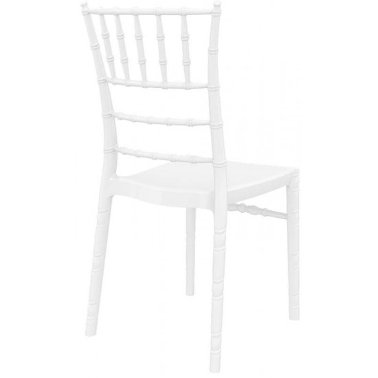 CHIAVARI GLOSSY WHITE(Σ4)KAPEKΛA 45X51X91εκ.