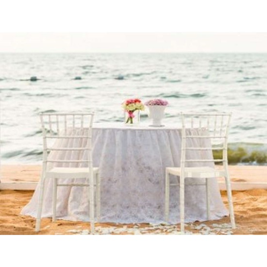 CHIAVARI GLOSSY WHITE(Σ4)KAPEKΛA 45X51X91εκ.