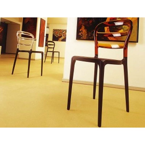 BIBI BLACK/CLEAR TRANSP. ΚΑΡΕΚΛΑ 42X50X85εκ.