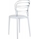 BIBI WHITE/CLEAR TRANSP. ΚΑΡΕΚΛΑ 42X50X85εκ.
