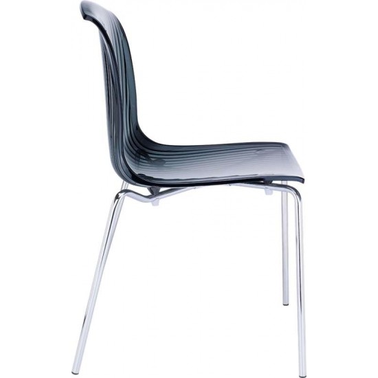 ALLEGRA BLACK TRANSP. ΚΑΡΕΚΛΑ 50Χ54Χ82εκ.
