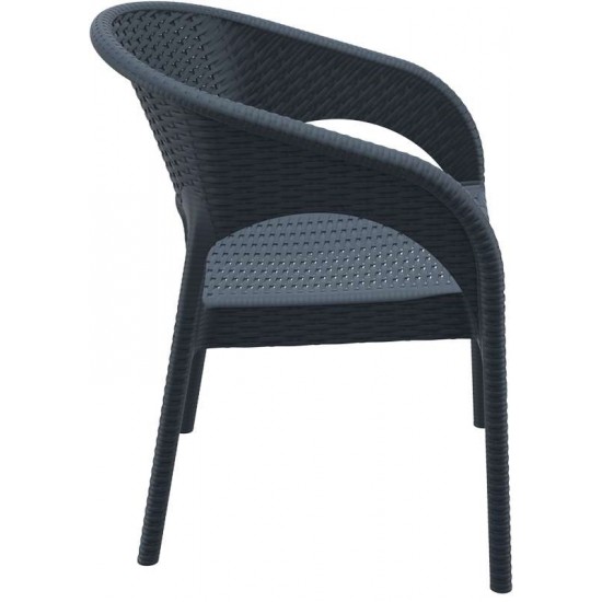 PANAMA DARK GREY ΠΟΛΥΘΡΟΝΑ ΠΟΛ/ΝΙΟΥ 58X64X80εκ.